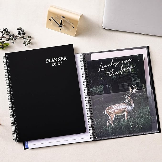 Planner 2026-2027 - Jul 2026 - Jun 2027, 9" x 11" Academic Planner, Weekly Monthly Planner 2026-2027, Twin-Wire Binding, Colorful Monthly Tabs, Enterprise