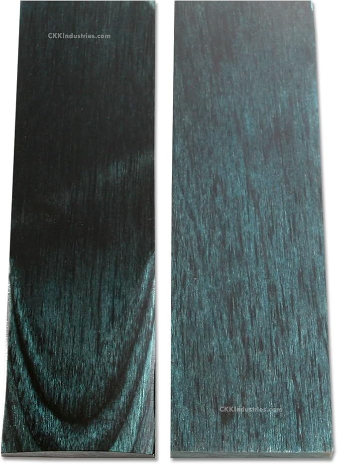 EZSMITH Dymalux Handle Scale Set - (Layered) - (Indigo) - (Indigo/Black) - (5.0 x 1.5 x 0.250) - Custom Handle Material