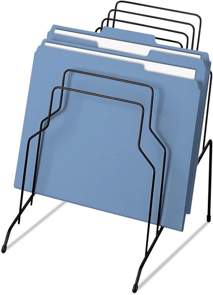 Fellowes 72614 Step File, 8 Compartment, 10-1/8-Inch x12-1/8-Inch x11-13/16-Inch, BK