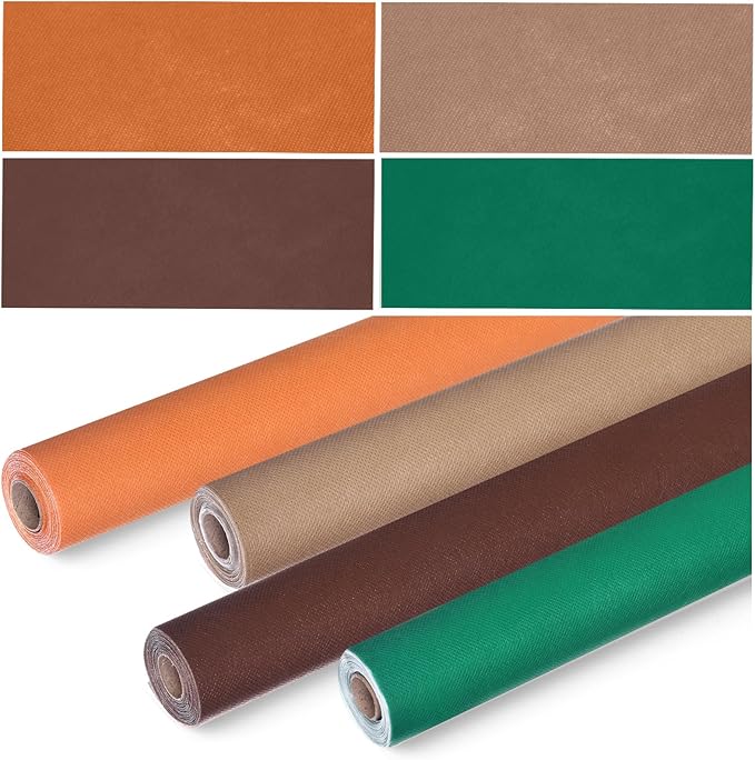 Skyygemm 4 Rolls Colored Bulletin Board Paper Nonwoven Craft Waterproof Fade Resistant Bulletin Board Paper Roll Bulk for Fall Art Decor Drawing Craft Painting(Boho Color,1.3 x 20 ft)