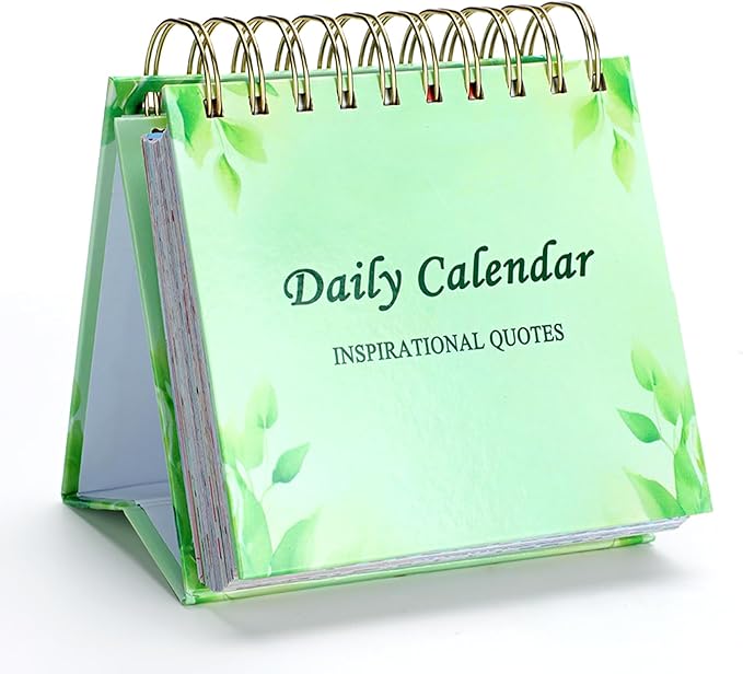 Daily Inspirational Quote Calendar Desktop 2026 Motivational Calendar for Women Desk Daily Flip Calendar with Inspirational Quotes, Cute Desk Accessories Office Decor Positive Inspirational Gifts