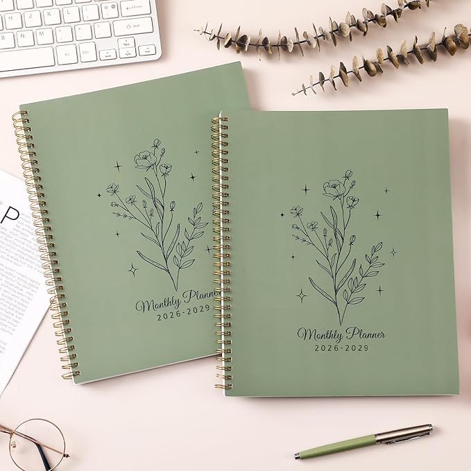 2026-2029 Planner - Monthly Planner 2026-2029, from July 2026 to December 2029, 8.5" x 11", 3 Years Calendar with Monthly Tabs and Back Pocket, Perfect for Organize
