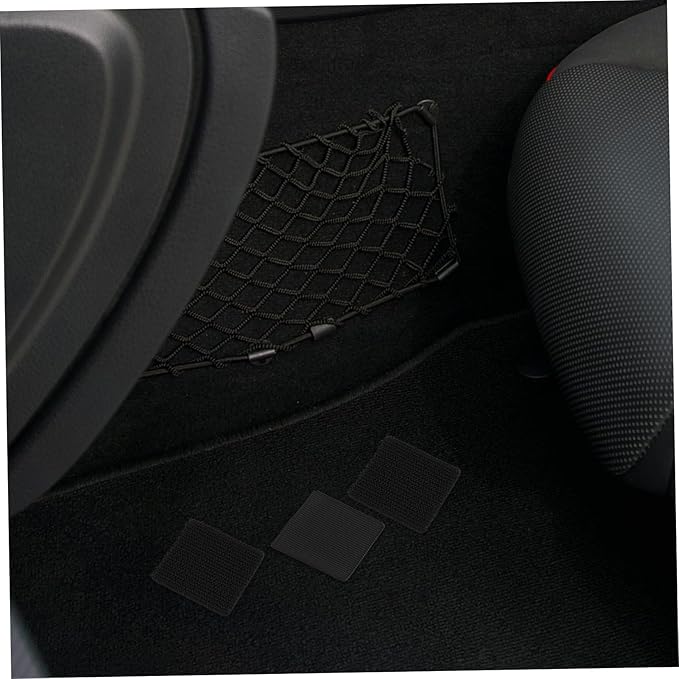 Cabilock 10sets Heavy Duty Hook and Adhesive Tape for Car Floor Mats High-Temperature Resistant Easy Installation Fit for Suvs and Vehicles