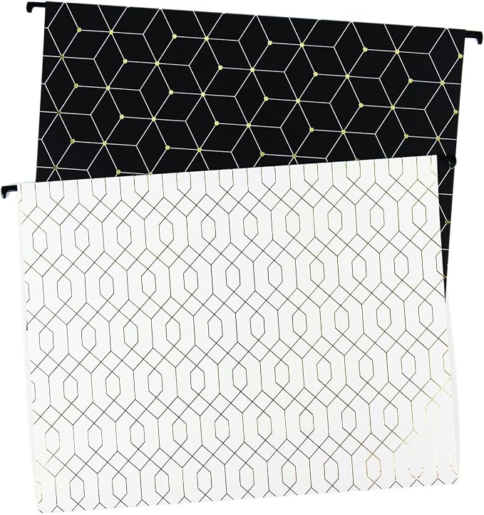 U Brands Hanging File Folders, Modern + Classic, 12 Count
