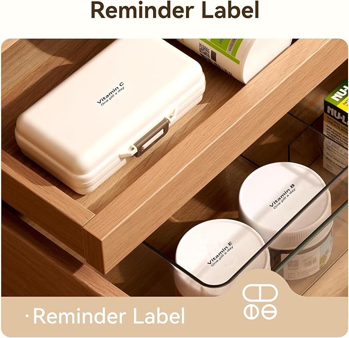 NIIMBOT Thermal Label Maker Paper 0.55"×1.18" Stickers Waterproof Tear-Resistant Self-Adhesive Replacement for D11 Label Printer Office&Home 210 Labels/Roll (Transparent)