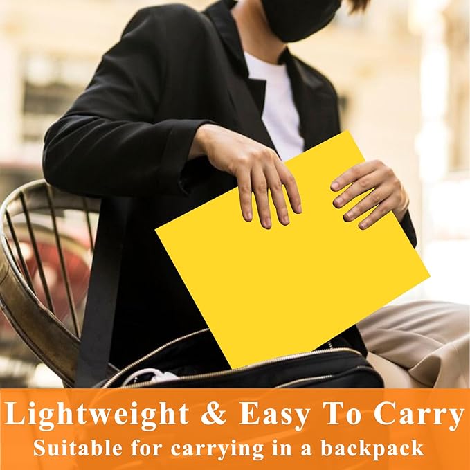 pmybupo 50Pcs Yellow with Pockets-2 Pocket Folders for Documents,Cute Paper Folders for Filing Cabinet,School,Office,Resume Portfolio