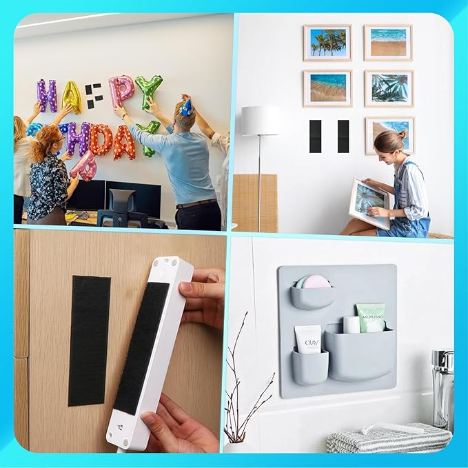 4.4 Inch x 19 Feet Strips with Adhesive Heavy Duty, Black Couch Cushion Tape, Nylon Sticky Back Fastener Roll, Non Slip Rug Grippers, Keep Couch Cushions from Sliding