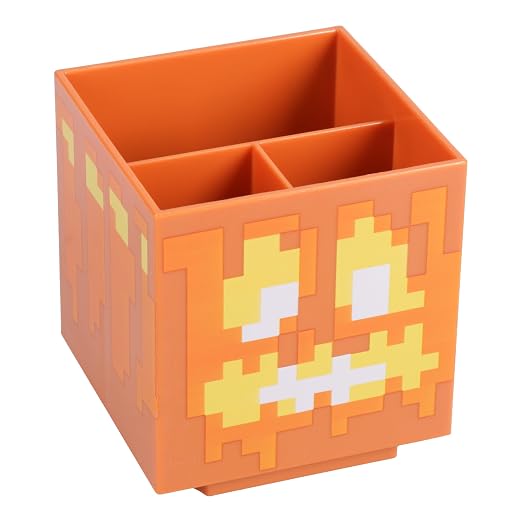 Paladone Minecraft Desktop Organizer - Officially Licensed, 4 Modular Blocks, Customisable Stationery Holder for Pencils, Minecraft Gamer Decor, Desk Accessory for School or Office Supplies