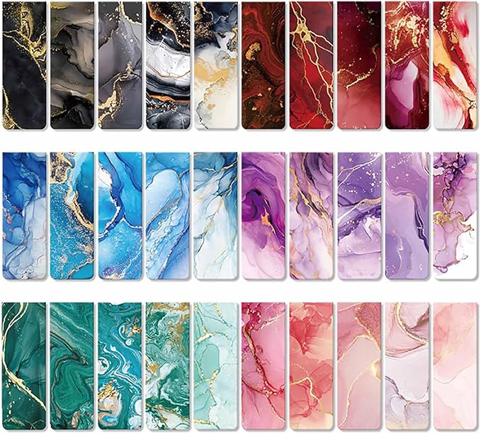30 Pieces Bookmark, Magnetic Bookmarks for Book Lovers Women Men, Bookmarks Bulk for Reading Lovers, Magnet Bookmark Clips for Teachers Students