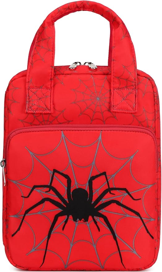 Bible Cover for Boys, Kids Bible Case Carrying Book Case Church Bag Bible Protective with Zippered Pocket, Spider Red