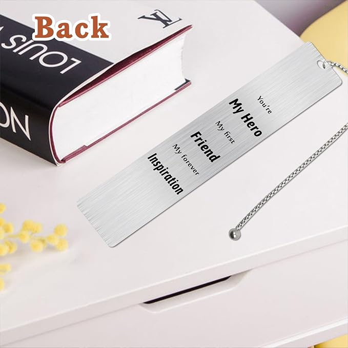 Dad Fathers Day Bookmark Gifts from Daughter, to My Dad Bookmark for Men, Best Daddy Birthday Ideas from Son