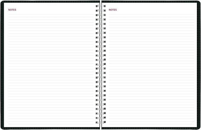 Brownline® 2026 DuraFlex Weekly Planner, Appointment Book, 12 Months, January to December, Twin-Wire Binding, 11" x 8.5", Black (CB950V.BLK-26)