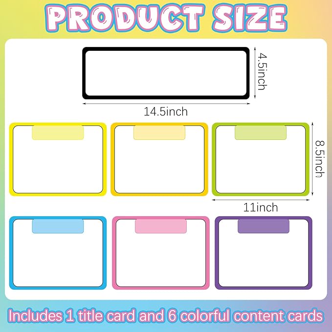 Qilery 7 Pcs Magnetic Write Wipe Organization Chart Magnetic Dry Erase Label Classroom Organization Teacher Objectives for Classroom Whiteboard Goal Target