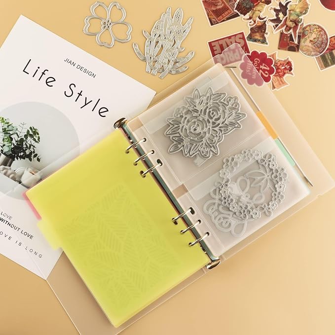 3x5 Index Card Holder, 50 Pcs Index Card Binder Notecard Organizer Booklet Folder for Recipe, Flash Cards and Recipe Cards, Indexcard Notecard Storage Solution, Notecards for Studying