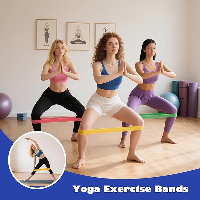 6 PCS Chair Bands With Fidgety Feet Colorful Chair Fidget Bands Desks Stretch Foot Band for ADHD Sensory Flexible Band Classroom Home Chair Fidget Tools (Blue, 6 pcs)