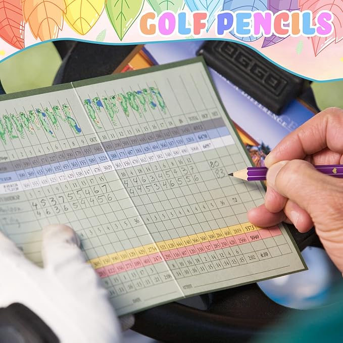 Nezyo 80 Pcs Mini Golf Pencils with Eraser 2 HB 4 Inch Half Pencils Hexagon Pre-sharpened Color Pen for Bridal Wedding Classroom School Office(Pink Dream Color,Heart Style)