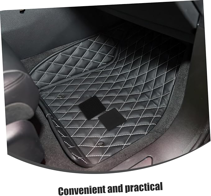 Cabilock 10sets Heavy Duty Hook and Adhesive Tape for Car Floor Mats High-Temperature Resistant Easy Installation Fit for Suvs and Vehicles