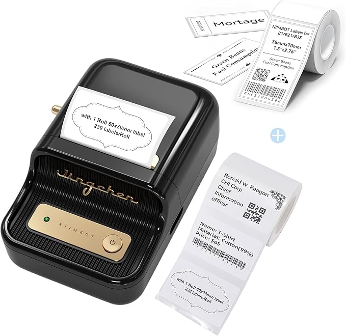 NIIMBOT B21 Label Maker with 2 Roll Label Tape