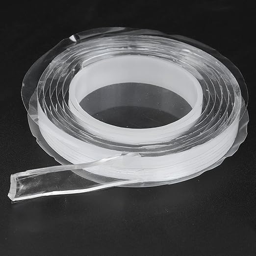 10Pcs Double Sided Tape, Reusable Washable Transparent Adhesive Tape, Seamless Strong Hold Mounting Tape for Walls, No Removable Wall Fasteners for Home Office