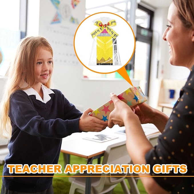 2 Set Back to School for Teachers Gift Glitter Pencil Whiteboard Eraser with Marker Preschool Kindergarten End of Year Gifts Teacher Appreciation Presents for Office School Supplies(2 Set)