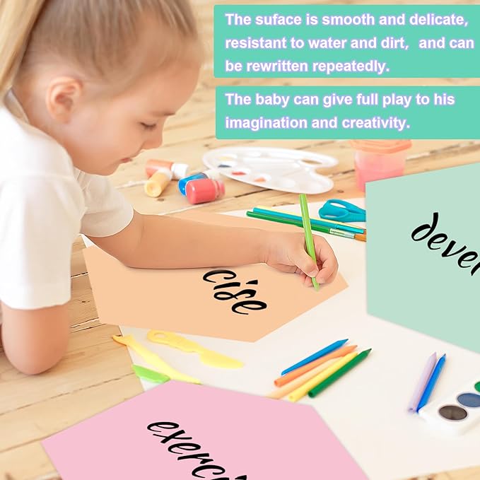 JarThenaAMCS 8Pcs Pastel Dry Erase Board Magnets Waterproof Removable Hexagon Shaped Magnetic Boards for Back to School Home Office Classroom Wall Table Whiteboard Teachers Teaching Supplies