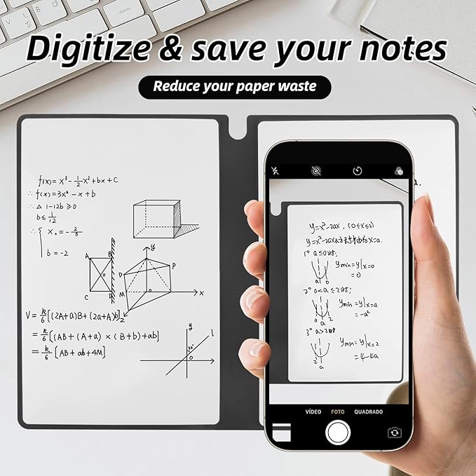 Reusable A5 Dry Erase Notebook Include a Wipeable Pen and Rag,9.4x6.5 Inch Erasable Notebook Whiteboard Notebook,Wipeable Notebook PU Hardcover for Office and Taking Notes(Pink)