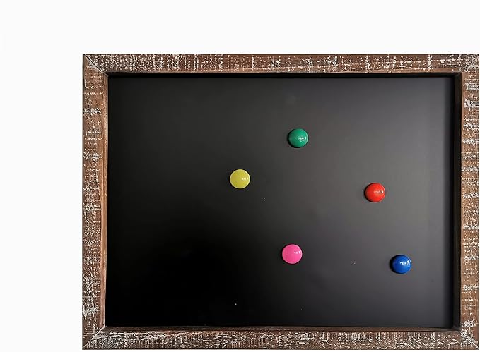 16''x12'' Wood Framed Chalkboard for Wall Home Decorative Chalk Board for Shool,Office,Wedding and Menu. (Brown, 16''x12'')