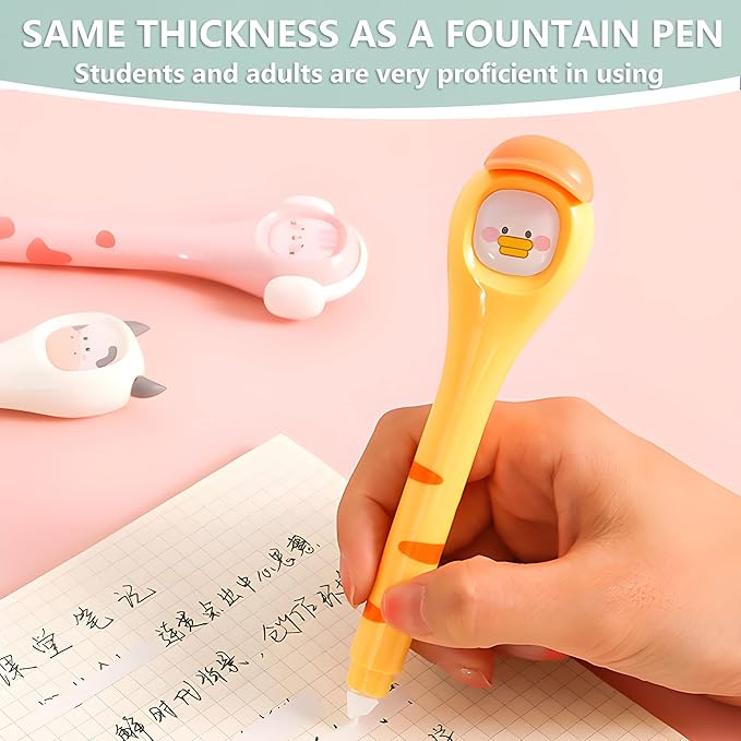 Correction Tape, Cute Quick Dry Japanese White correction Tape Pen,with Easy to Use Kawaii Pen Shaped Applicator,Kawaii Birthday Gifts Set for Office School Supplies (SH-B)