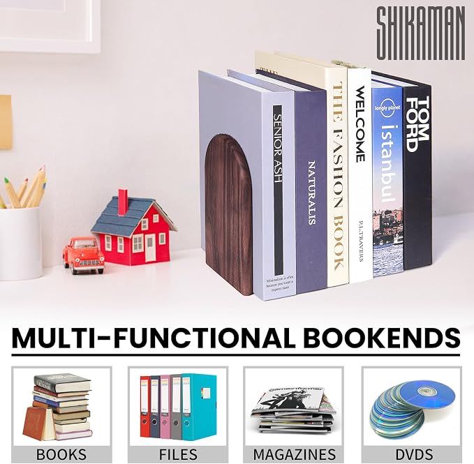 Book Ends,Bookends Wood Book Ends Universal Economy Bookend (16, Large)