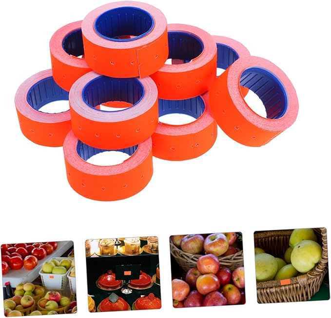 10 Rolls Price Tag Stickers for Pricing Label with Strong Adhesive Easy Integration for Retail Office Use Print for Organized Pricing