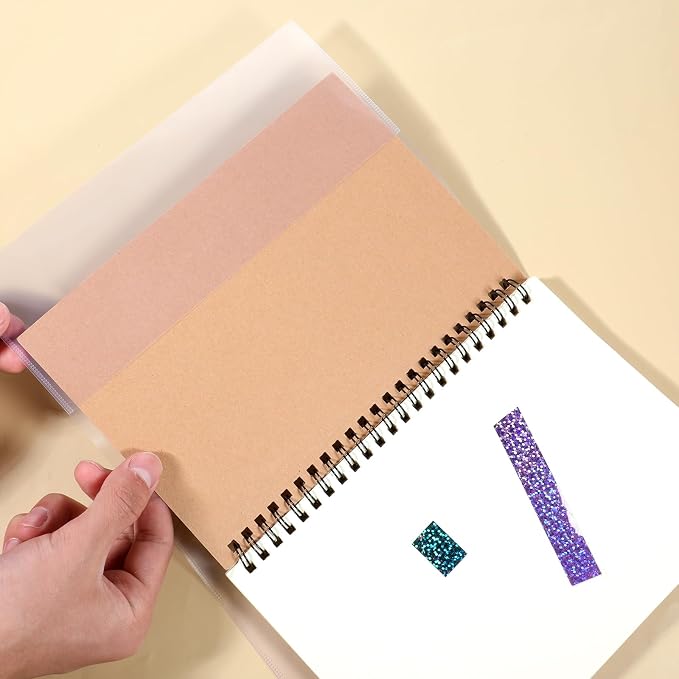 10pcs Clear A5 Book Covers Plastic Exercise Books Covers Waterproof Plastic Sleeves Transparent Slip on Book Cover for Home Office Books (8.5 * 5.9 Inch)
