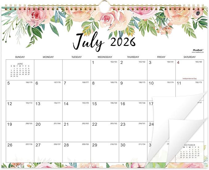 2026-2027 Calendar - July 2026 - December 2027, 14.6'' x 11.4'', Wall Calendar 2026-2027, Twin-Wire Binding, 18 Months Calendar, Premium Paper