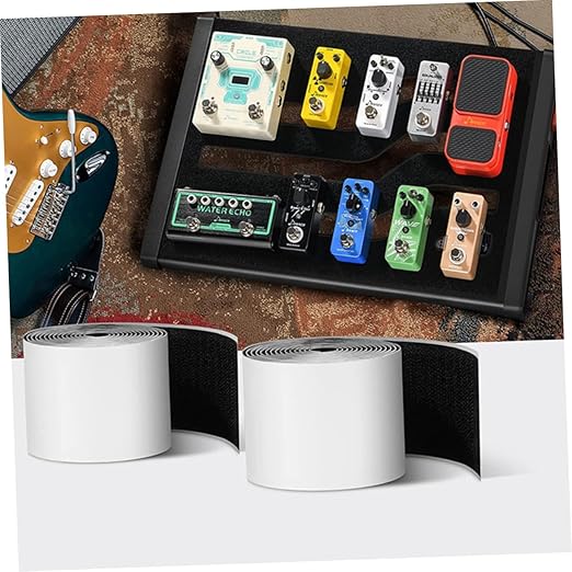 YARNOW 2 Rolls Guitar Pedal Mounting Tape Strips Tape for Pedal Board Accessories Strong Adhesive Durable During Performances