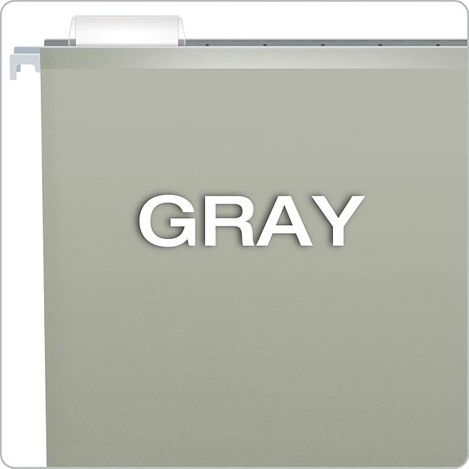 Pendaflex Recycled Hanging Folders,Gray, Legal (Pack of 10)