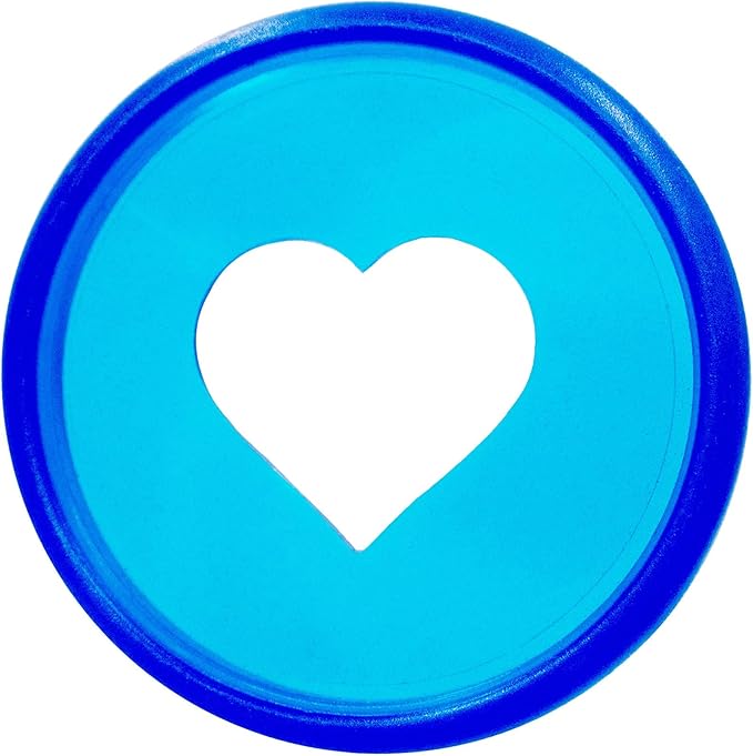 100pcs Planner Expander Discs 1.26Inch Book Binding Disc For Discbound Notebook Accessories Heart Binder Rings(Transparent Blue,1.26 inch/32 mm)