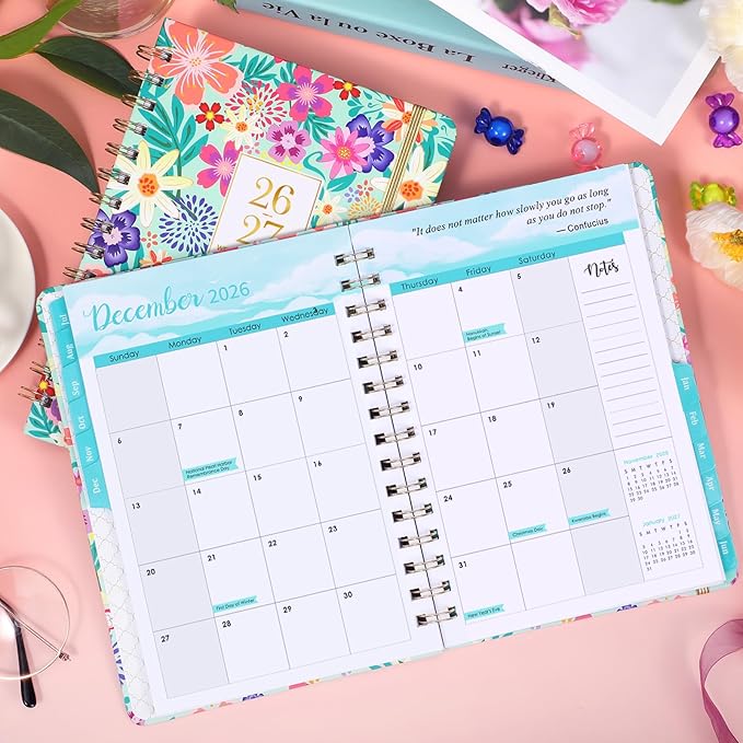 Planner 2026-2027 - Planner 2026-2027 Daily Weekly and Monthly, July 2026 - June 2027, 6.3’’ × 8.4’’, Inner Pocket, Hardcover, Perfect Daily Organizer