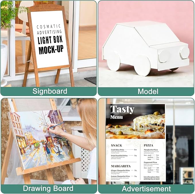 MYFAMIREA 12 Pack White Foam Board 22" x 28", 3/16" (5MM) Thick Board Poster Acid-Free Foam Core, Double Sided Foamboard Sheets for Projects, Art, Craft, Presentations and Wedding Signage