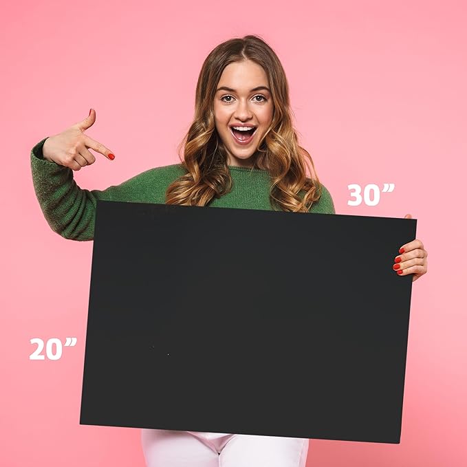Flipside Products 20" x 30" Black Foam Board, Arts and Crafts, 3/16" Thick, Presentations, Signboards, Backing Board, Display, Pack of 10