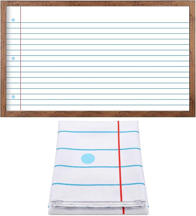 Mindsoft Bulletin Board Paper 48'' x 107'' Class Boards for Classroom Bulletin Boards Everyone is Welcome Classroom Board Decor Pillows Curtains Crafts(Lined,1 Pc)