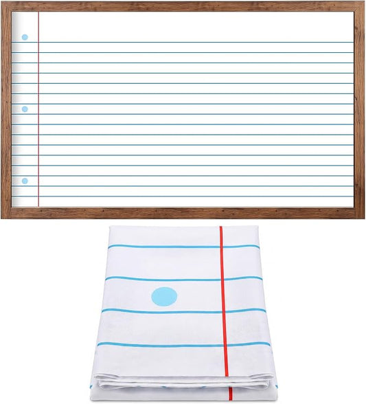 Mindsoft Bulletin Board Paper 48'' x 107'' Class Boards for Classroom Bulletin Boards Everyone is Welcome Classroom Board Decor Pillows Curtains Crafts(Lined,1 Pc)