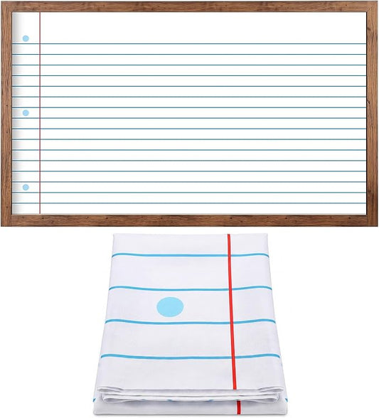 Mindsoft Bulletin Board Paper 48'' x 107'' Class Boards for Classroom Bulletin Boards Everyone is Welcome Classroom Board Decor Pillows Curtains Crafts(Lined,2 Pcs)