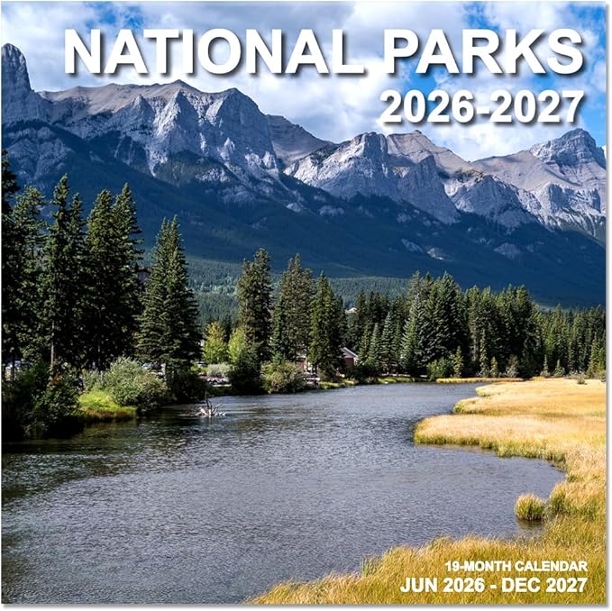 2026-2027 Calendar for Wall, National Parks Calendar 2026-2027 from June 2026 - December 2027, 12" x 24" Opened 19 Months Calendar, Full Page Months Thick & Sturdy Paper for Gift Perfect Organizing & Planning
