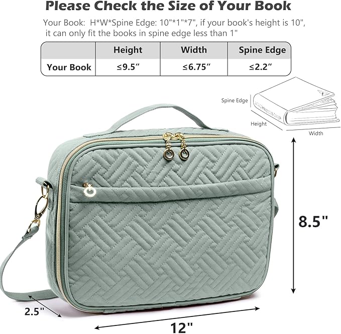 IMAGINING Bible Cover for Women - Stylish Large Bible Covers - Bible Case with Handles - Bible Bag Journal Case - Bible Carrying Case for Women - Bible Gift - Book Protector for Book Lovers