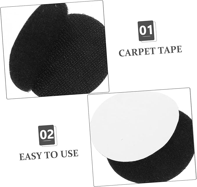 Hemobllo 20pairs Sticky Hook and Loop Adhesive Dots Fasteners for Tablecloth Carpet Bed Fixation