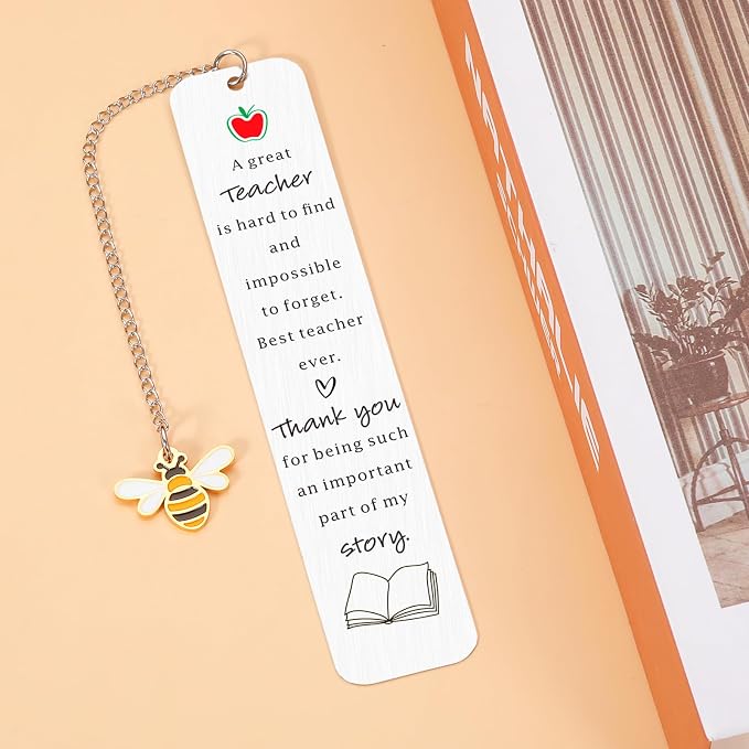 End of School Year Gifts for Tteacher Mentor from Students, Teacher Appreciation Summer Bookmark Gifts for Women Men, Christian Grad Retirement Birthday Gift, Thank You Presents for Retired Teacher