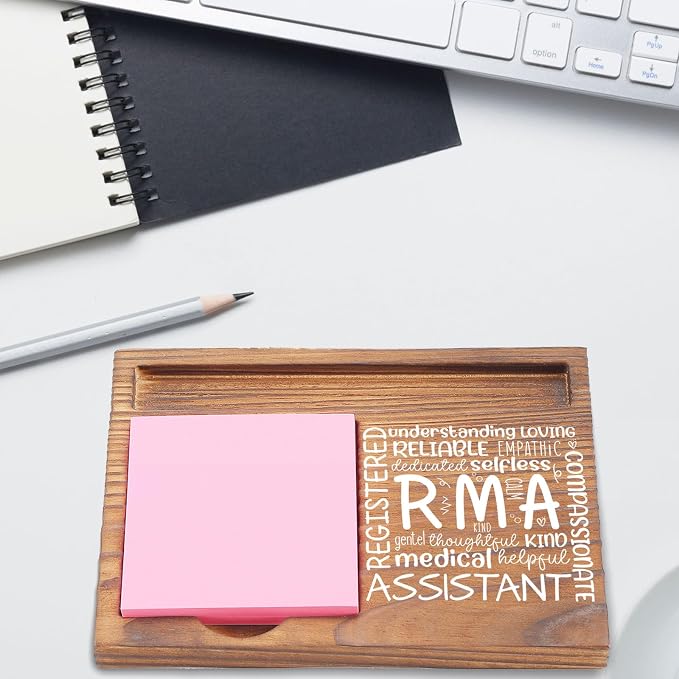 Registered Medical Assistant Appreciation Gifts Inspirational Quote Healthcare Worker Medical Student Graduation Nursing Nurse Week Thank You Gift RMA Desk Self Stick Note Pad Holders EDP213