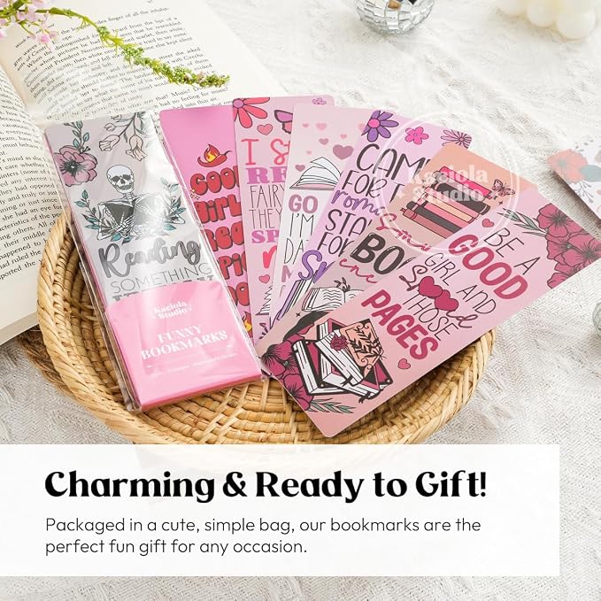 Kaciola 10PCS Funny Bookmarks for Women, Spicy Fairytale Theme Book Marks Bookish Items Gift, Cute Bookmarks for Women Booklovers Teachers Adults Reading