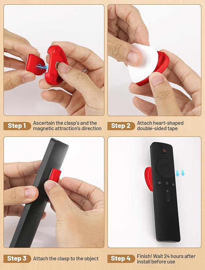10psc Magnetic Remote Control Holder Wall Mount, TV Remote Holder, Storage Magnetic Disc Wall Mounted for Fan Air Conditioner Remote Home Office Supply Red