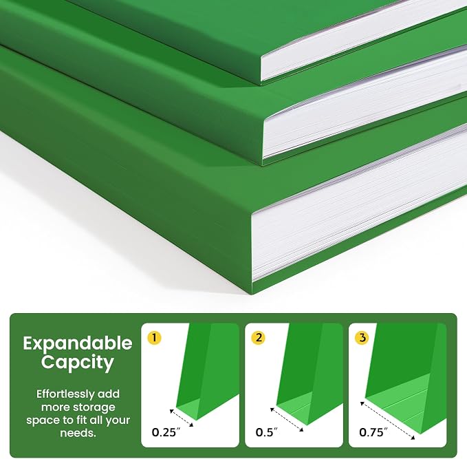 Taja Colored File Folders Letter Size, 60 Pack Green Folders 1/3 Cut Tabs, Assorted Pastel Color Office School Buiness Folders for Filing Organization, Paper File Folder Bulk Set