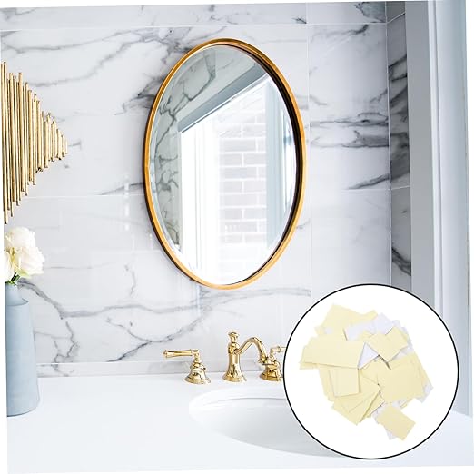 Healifty 100pcs Heavy Duty Double Sided Tape Adhesive Dots for Walls Mirrors Strong